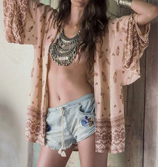 Vintage Pattern Boho Cardigan