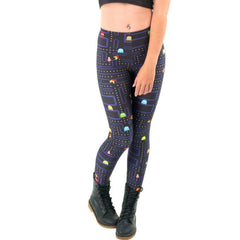 Printed Funny Game Tattoo Leggings