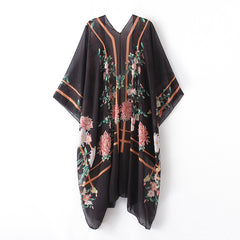 Floral Summer Long Kimono Cardigan