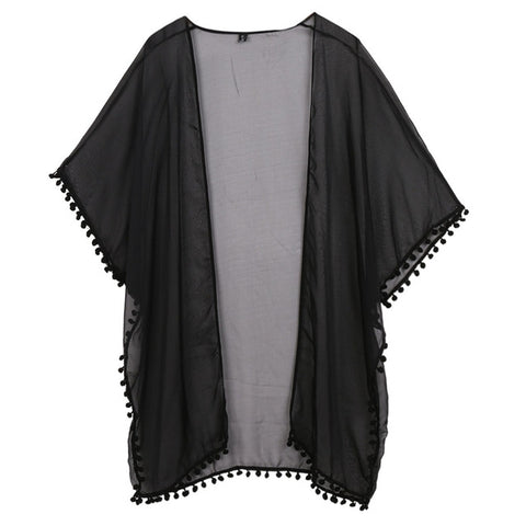 Short Sleeve Boho Kimono Cardigan