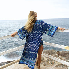 Chiffon Boho Blouse Kimono Cardigan