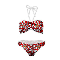 Sexy Finger Printed Tattoo Swimsuit