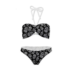 Sexy Finger Printed Tattoo Swimsuit