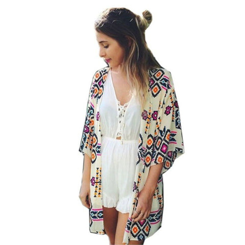 Summer Women Boho cardigan