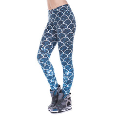 Printed Mermaid Glitter Leggings