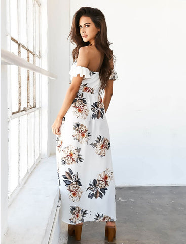 Shoulder off Maxi Dress