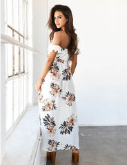 Shoulder off Maxi Dress
