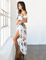Shoulder off Maxi Dress
