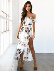 Shoulder off Maxi Dress