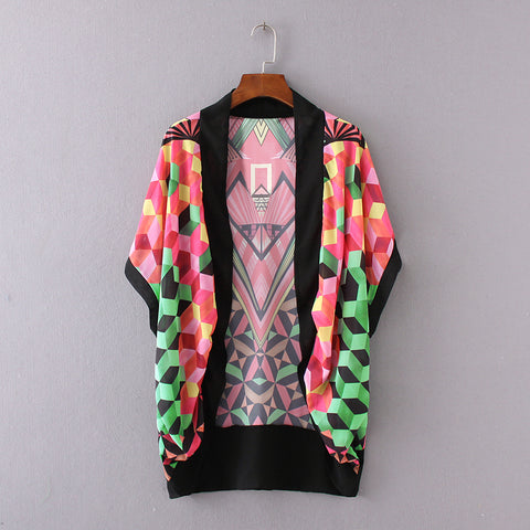 Chiffon Boho Style Kimono Cardigan