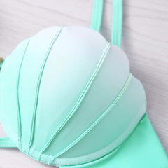 Color Two - Piece Mermaid Swimwear