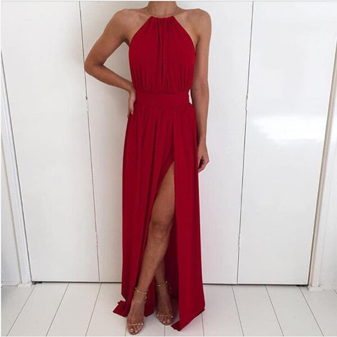 Sexy White Boho Maxi Dress