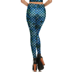 Clothings Mermaid Printed Leggins