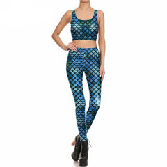 Clothings Mermaid Printed Leggins