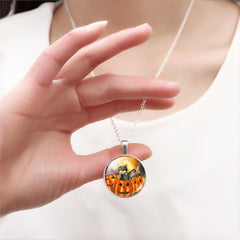 Cat & Pumpkin Necklace