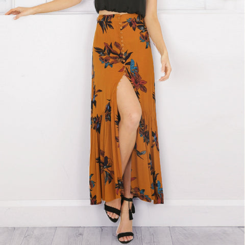 Leaf Boho Skirt