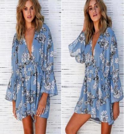Deep V-neck Boho Jumpsuit
