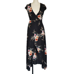 V-neck Boho Maxi