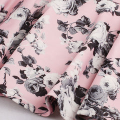 Mermaid Floral Print Sleeveless Body Dress