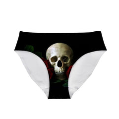 Cute 3D Skull Printed Tattoo Underwear
