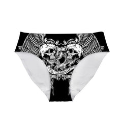Cute 3D Skull Printed Tattoo Underwear