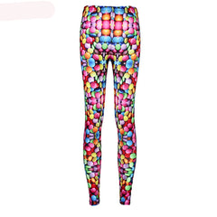 Printed Candy Rainbow Tattoo Leggings