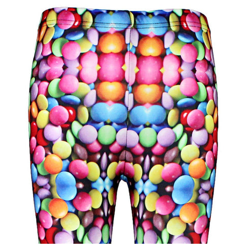 Printed Candy Rainbow Tattoo Leggings
