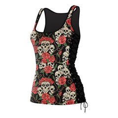 Black Tattoo Skull Tank Tops