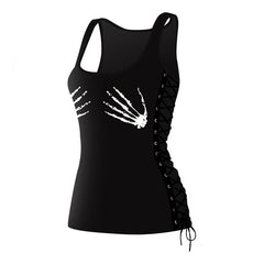 Black Tattoo Skull Tank Tops