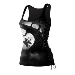 Black Tattoo Skull Tank Tops
