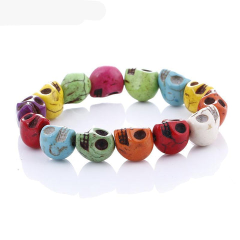 Colorful Halloween Skull Bracelets