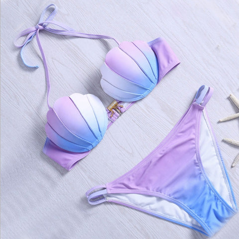 Color Two - Piece Mermaid Swimwear