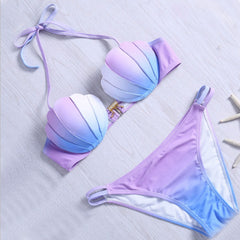 Color Two - Piece Mermaid Swimwear