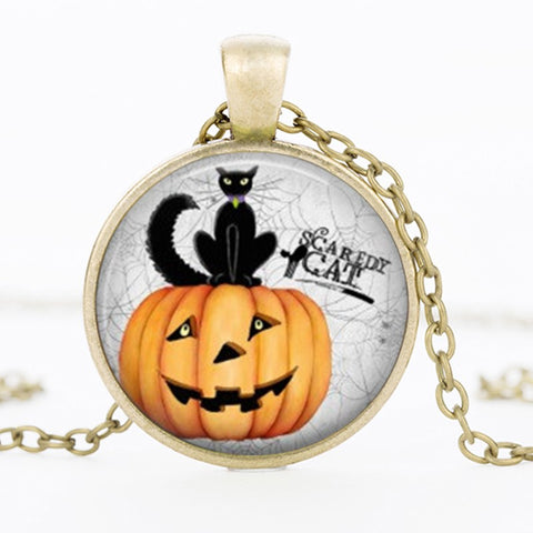 Cute Halloween Pumpkin Necklace