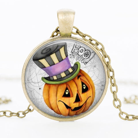 Cute Halloween Pumpkin Necklace