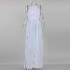 Sexy White Boho Maxi Dress
