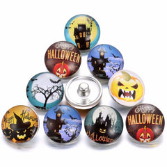 10pcs/lot Halloween Snap Button Jewelry