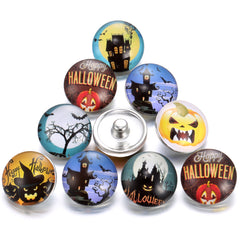 10pcs/lot Halloween Snap Button Jewelry
