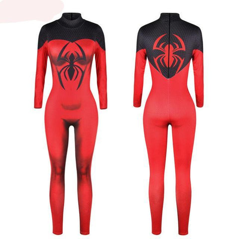 Women's 3D  Spiderman Costume