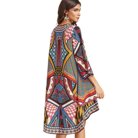 Pattern Beach Boho Cardigan