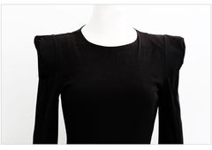 High Waist Black Fishtail Dress