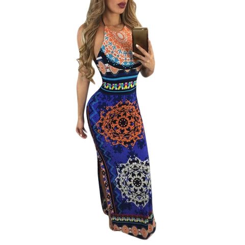 Sexy Sleeveless Boho Style Dress
