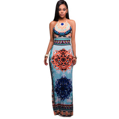 Sexy Sleeveless Boho Style Dress