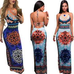 Sexy Sleeveless Boho Style Dress