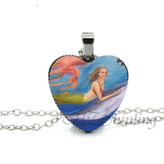 Mermaid Heart Shaped Necklace