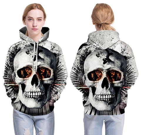 Skull 3D Tattoo Hip Hop Hoodies