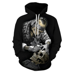 Funny Skull Tattoo 3D Hoodies