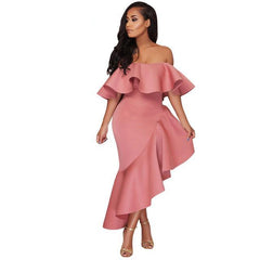 Off Shoulder Sexy Fishtail Dress