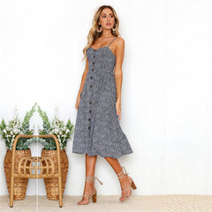 Floral Printed Boho Maxi Dress