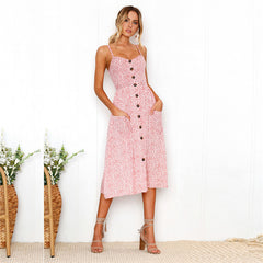 Floral Printed Boho Maxi Dress